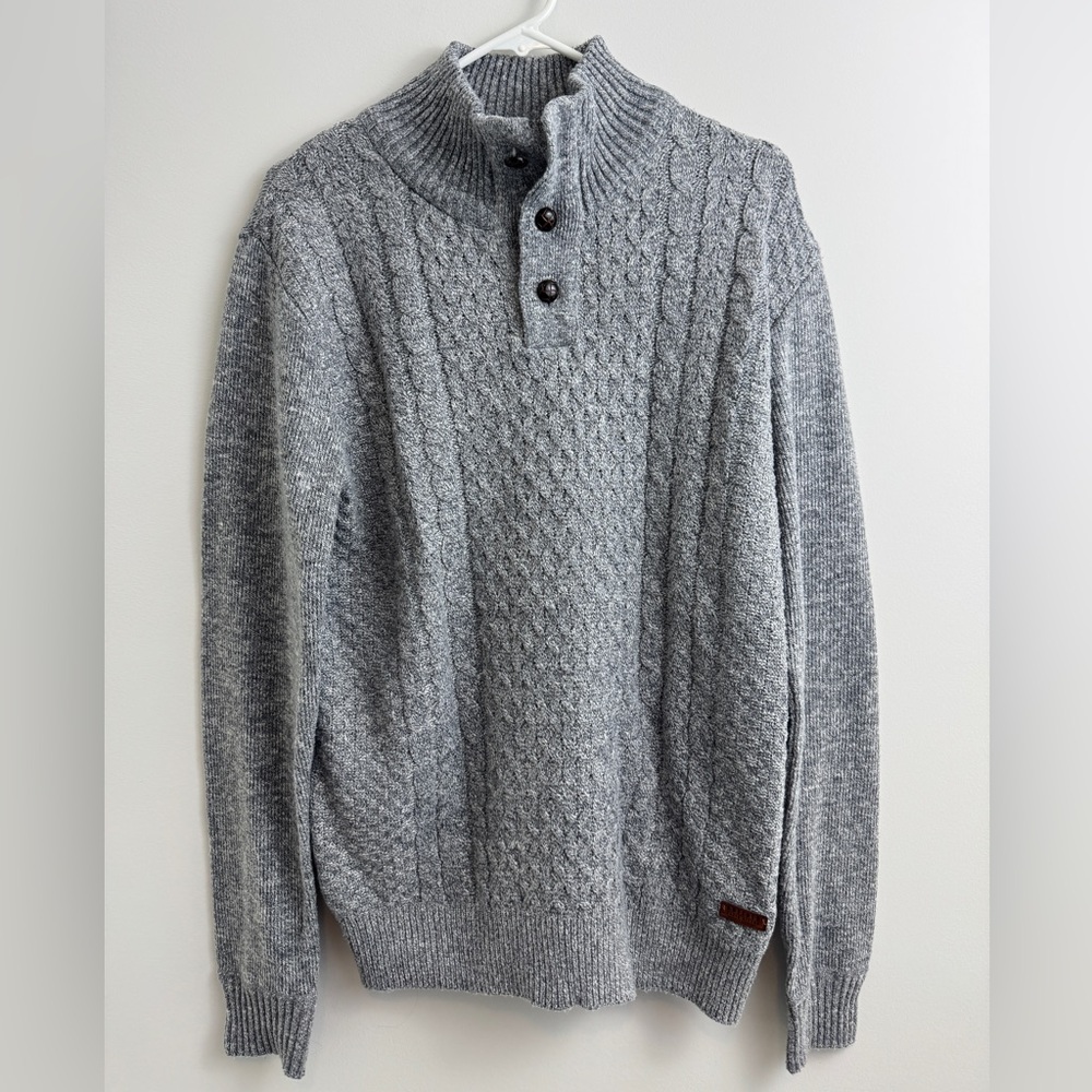 Men’s Large Buffalo David Bitton Button Sweater